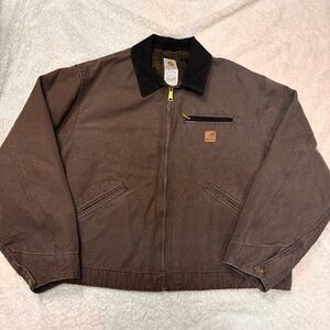 Rare* Carhartt Jacket FWD Size 2XL Reg Firewood Brown Detroit Blanket Lined J97